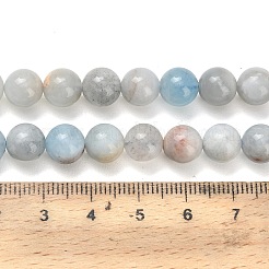 Природные Аквамарин бисер нитей&nbsp;G-F591-29B-8mm