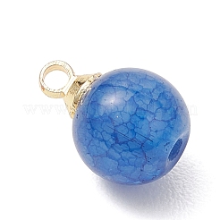 Круглые подвески из потрескавшегося стекла&nbsp;PALLOY-JF04874