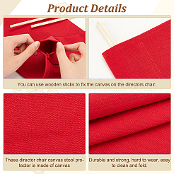 Сменный чехол для стула из брезентовой ткани AJEW-WH0502-32A