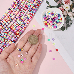 15 нить бусин ручной работы из полимерной глины CLAY-PA0001-07E