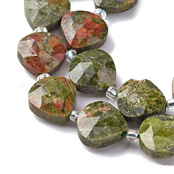 Природные Unakite бисер нитей G-P570-E06-02