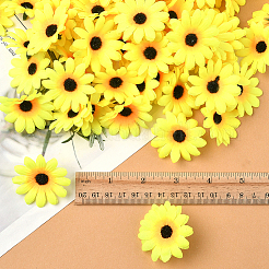 100шт тканевый искусственный подсолнух&nbsp;DIY-SP0005-96A