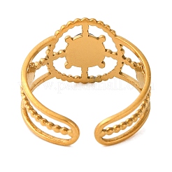 Натуральный тигровый глаз кольца палец RJEW-Q822-04G-02