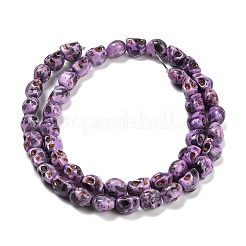 Синтетических нитей бирюзовые бусы TURQ-F019-02E