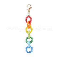 Decorazioni pendenti con catena di vetro&nbsp;X1-HJEW-TA00358