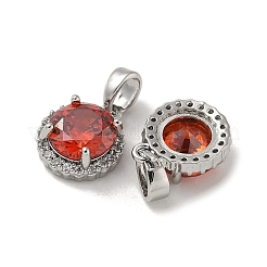 Подвески из латуни с микропаве из циркония&nbsp;KK-R210-19P