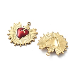 Подвески из нержавеющей стали 304 с эмалью&nbsp;STAS-Z121-38G-02