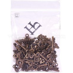 Тибетский стиль ключевые подвески&nbsp;TIBEP-PH0004-16AB