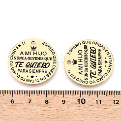 201 Edelstahlanhänger&nbsp;STAS-T064-37G-22