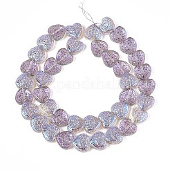 Гальванизируйте прозрачное стекло бисер нитей EGLA-N017-04D