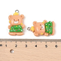 Подвески из непрозрачной смолы на рождественскую тематику RESI-S08-03E