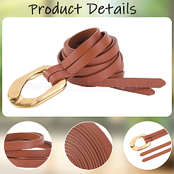 1 ceinture à nœud en cuir de vache pour femme&nbsp;AJEW-CL0003-42A