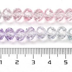 Прозрачные окрашенные стеклянные бусины&nbsp;X1-DGLA-A034-T8mm-A23