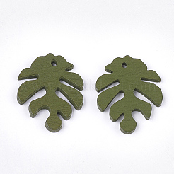 Pendentifs en bois de peuplier peint&nbsp;LS-WOOD-T021-11K