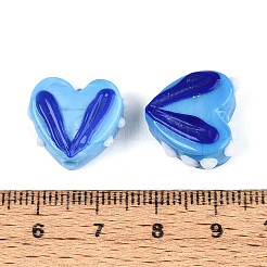 Непрозрачные нити бусин лэмпворк ручной работы&nbsp;LAMP-T017-20-B08