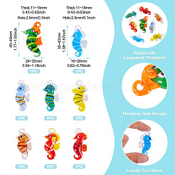 8шт 8 стиля подвески ручной работы лэмпворк&nbsp;LAMP-TA0001-98