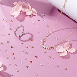 420 шт. 7-х цветные кубические циркониевые кабошоны ZIRC-PH0001-53