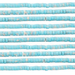 2 нити синтетических бусин из окрашенной императорской яшмы&nbsp;G-PA0001-54