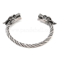 Мужские открытые браслеты-манжеты из нержавеющей стали Viking 304 BJEW-U001-07D-G