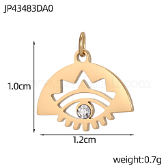 Ciondoli in acciaio inox 304&nbsp;STAS-OY012-70G