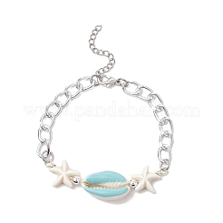 2шт алюминиевые витые панцирные цепи звенья браслеты&nbsp;BJEW-JB11530