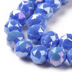 Гальванические непрозрачные стеклянные бусины&nbsp;EGLA-H101-01D