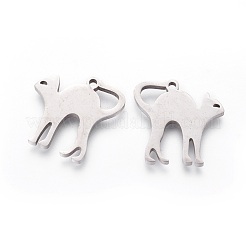 Не тускнеющие подвески в виде котят из нержавеющей стали 201 STAS-F231-052P