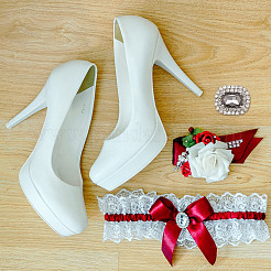 Украшения для обуви из сплава со стразами&nbsp;FIND-WH0126-417E