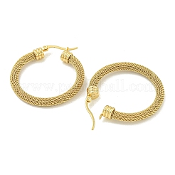 Серьги-кольца из нержавеющей стали 304 с вакуумным покрытием PVD для женщин&nbsp;EJEW-G401-05B-G