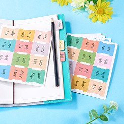10 planche d'autocollants pour planning mensuel&nbsp;DIY-TADJ0002-001