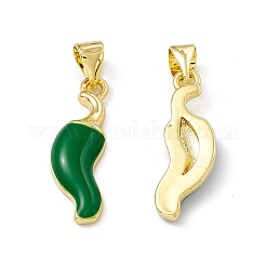 Настоящие позолоченные подвески из латуни с покрытием из 18-каратной эмали&nbsp;ZIRC-I061-08G