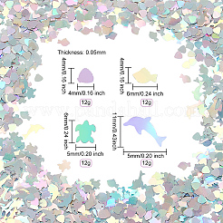 48 г 4 стиля ПВХ блестящие пайетки для нейл-арта MRMJ-OC0003-49