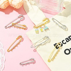 8 шт. 8 стиля железных булавок со стразами&nbsp;FIND-CJ0004-92