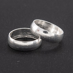 304ステンレススチールリンクリング  リング形状  銀  6.5x2mm&nbsp;STAS-M289-03B-S