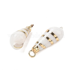 Pendientes de concha de caracol naturales&nbsp;SH-CBACA76-11