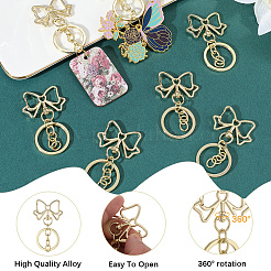 18 шт. застежки для брелка из сплава&nbsp;KEYC-SC0001-74B-G