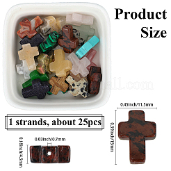 1 нить смешанных нитей из драгоценных камней&nbsp;G-PA0001-44