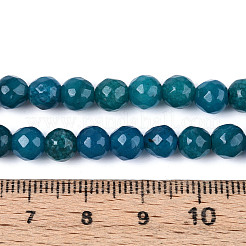 Окрашенные природные белый нефрит бисер пряди G-T139-6mm-60-21