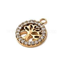 Подвески из нержавеющей стали 304 с микропаве из стразов&nbsp;STAS-G369-11G