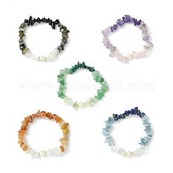 Elastische Armbänder aus Natursteinen und Süßwasserzuchtperlen für Damen&nbsp;BJEW-JB13761