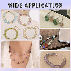 60 шт. 6 стиля натуральных смешанных драгоценных камней бусины нити&nbsp;G-PH0002-47