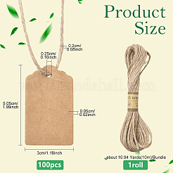 100 шт. крафт-бумага подарочные бирки в виде головы цветка&nbsp;CDIS-YW0001-25