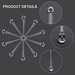 50шт прозрачные акриловые большие подвески&nbsp;TACR-FH0001-13