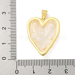 Подвески из латуни и эпоксидной смолы с покрытием стойки KK-C059-10A-G