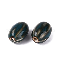 Perles de porcelaine vintage faites à la main&nbsp;PORC-Q006-10L