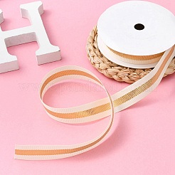 Плоская рождественская тема полиэфирная лента в крупный рубчик&nbsp;OCOR-YWC0001-01A-02