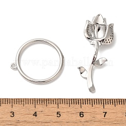 Латунные застежки-молнии из прозрачного кубического циркония KK-A227-20P