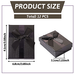 Прямоугольные бумажные подарочные коробки с бантом CON-TAC0010-89D