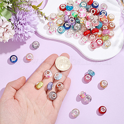 120 pièces de perles européennes en résine&nbsp;RPDL-PA0001-02