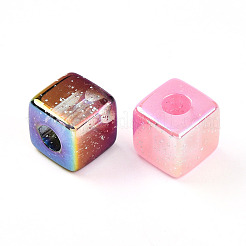 Прозрачные акриловые бусины с УФ-покрытием OACR-I015-33